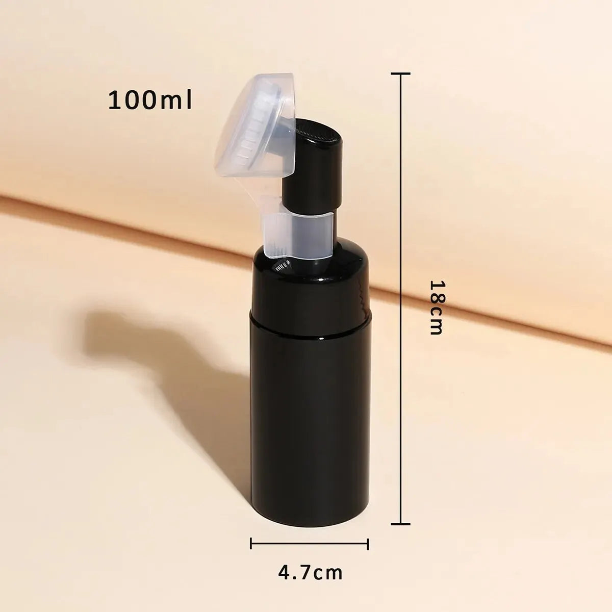 Facial Cleanser Mousse Foam Gel Head Wash Brush Foam Bottle Pressure Cleansing Foaming Soap Pump Dispenser