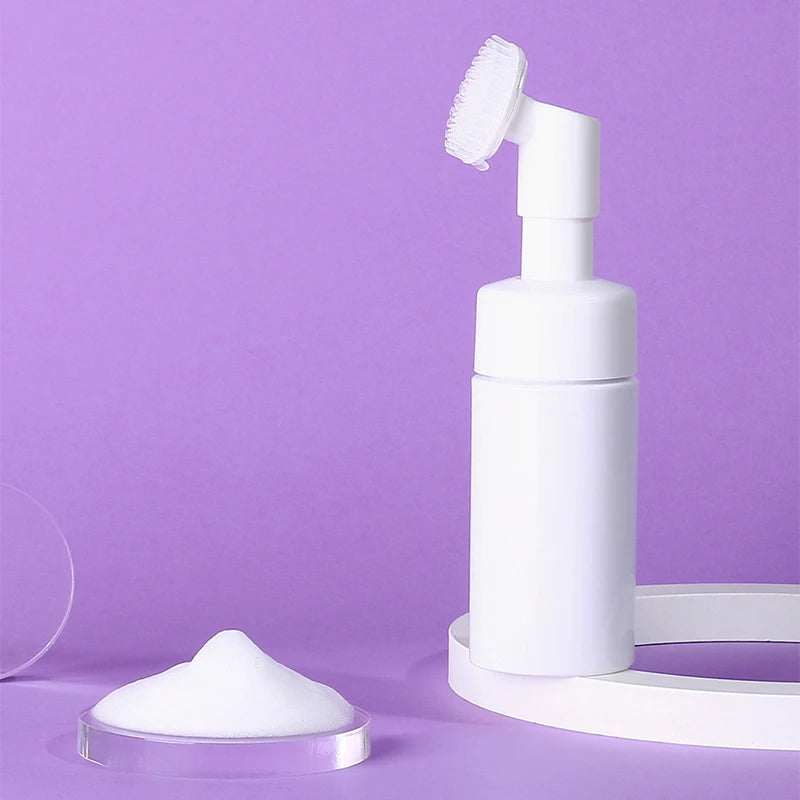 Facial Cleanser Mousse Foam Gel Head Wash Brush Foam Bottle Pressure Cleansing Foaming Soap Pump Dispenser