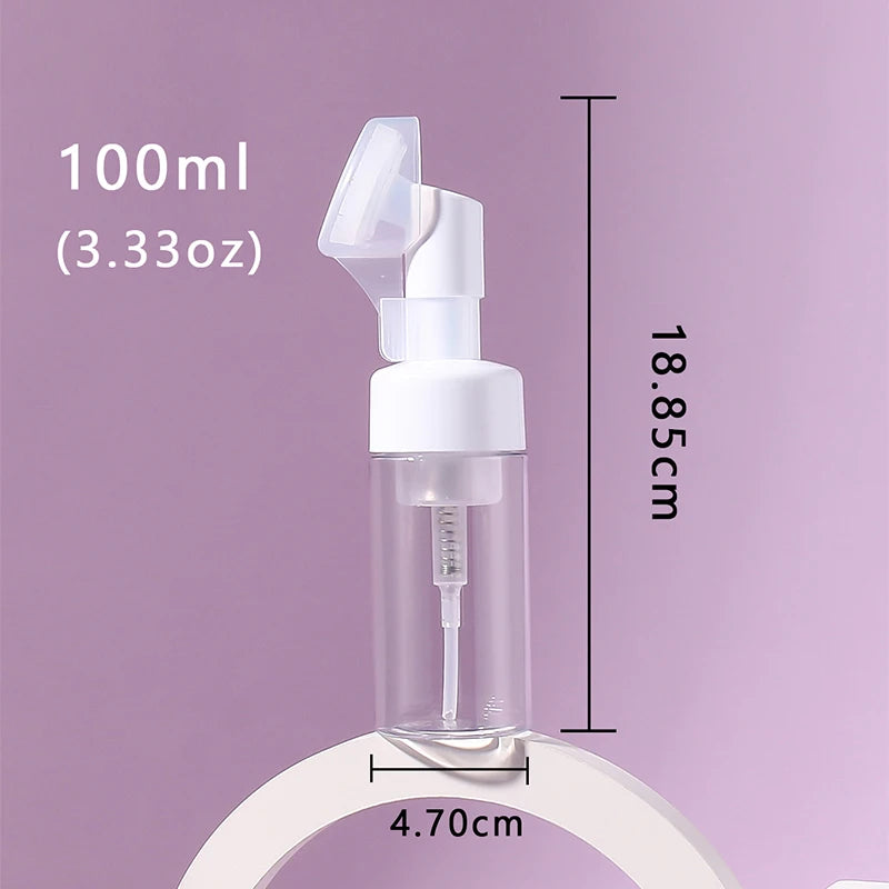 Facial Cleanser Mousse Foam Gel Head Wash Brush Foam Bottle Pressure Cleansing Foaming Soap Pump Dispenser
