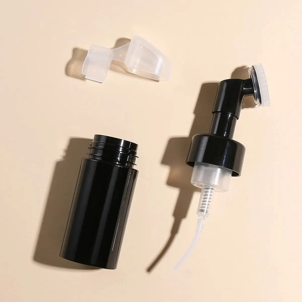 Facial Cleanser Mousse Foam Gel Head Wash Brush Foam Bottle Pressure Cleansing Foaming Soap Pump Dispenser