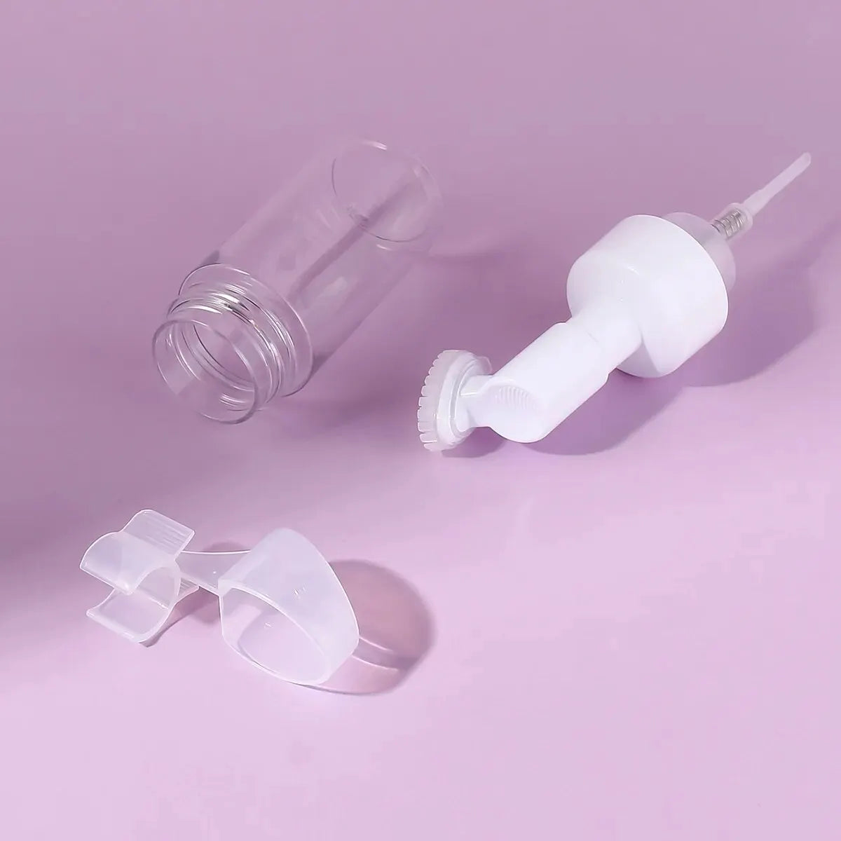 Facial Cleanser Mousse Foam Gel Head Wash Brush Foam Bottle Pressure Cleansing Foaming Soap Pump Dispenser