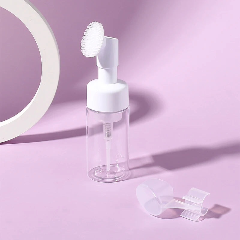 Facial Cleanser Mousse Foam Gel Head Wash Brush Foam Bottle Pressure Cleansing Foaming Soap Pump Dispenser