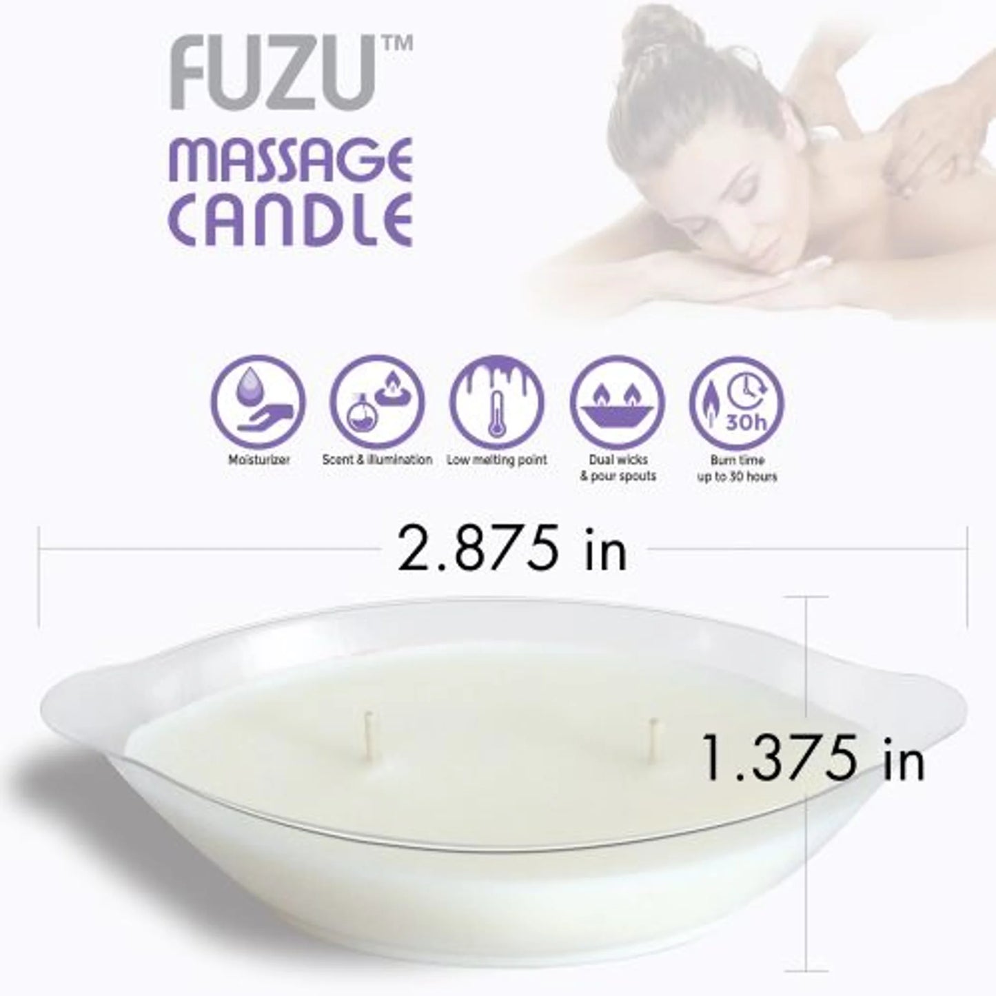 4 oz Lavender Mist Candle for Relaxing Aromatherapy & Therapeutic Use