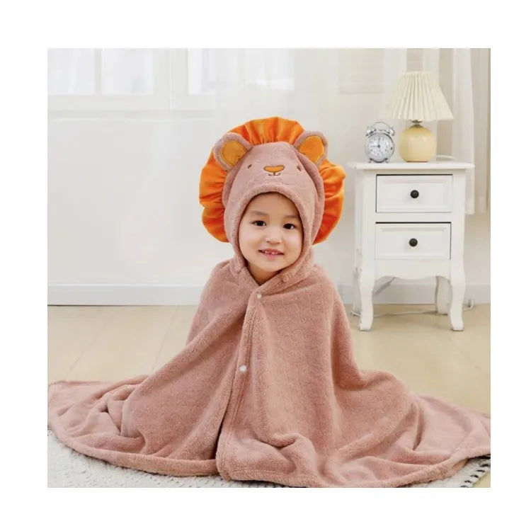 Newborn Baby Soft Polyester Microfiber Towels Coral Fleece Baby Blanket Hooded BathTowels