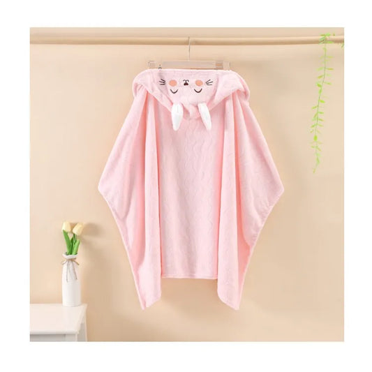 Newborn Baby Soft Polyester Microfiber Towels Coral Fleece Baby Blanket Hooded BathTowels